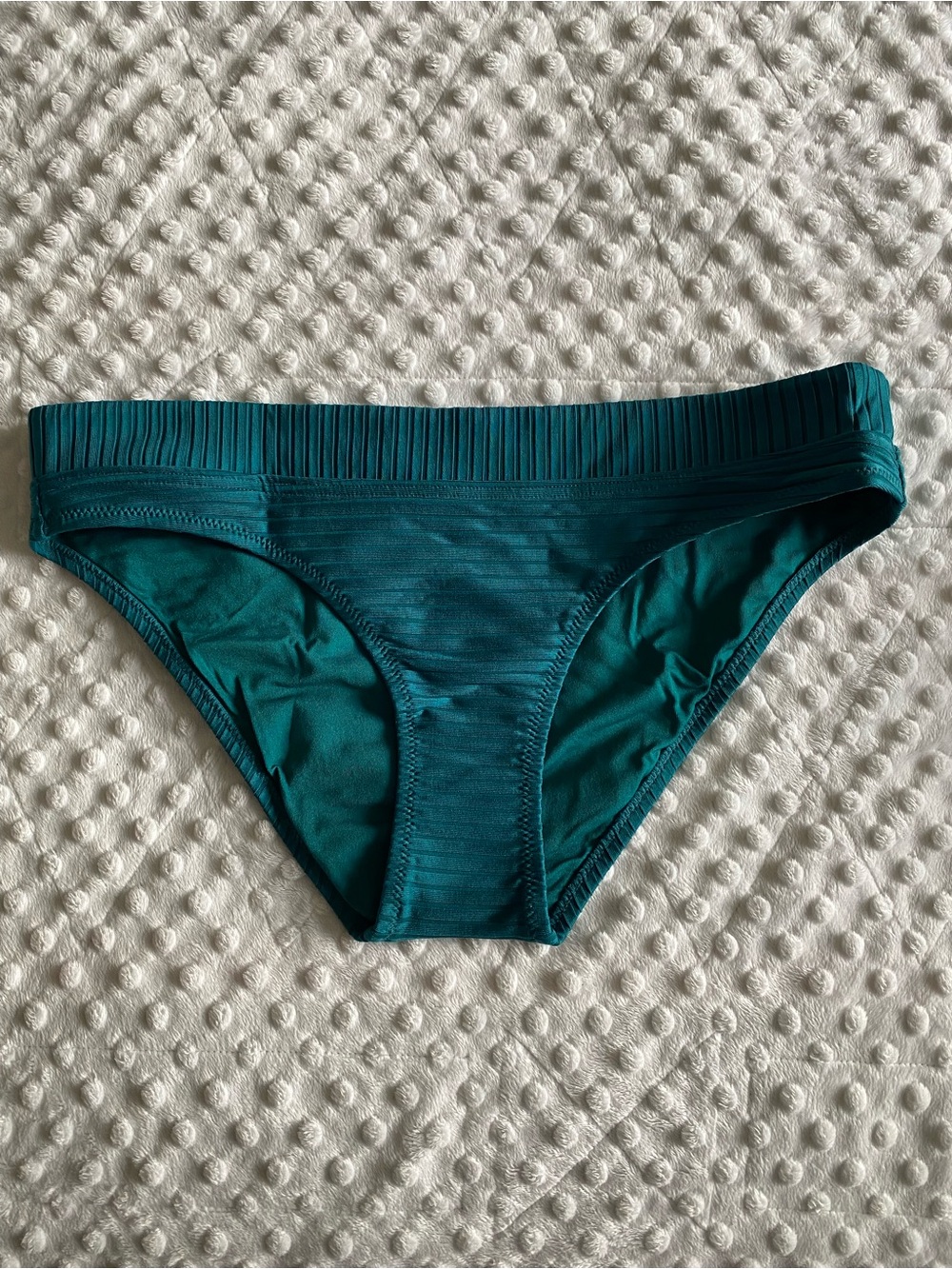 Rip Curl Teal Bikini Bottom with Ribbed Waistband